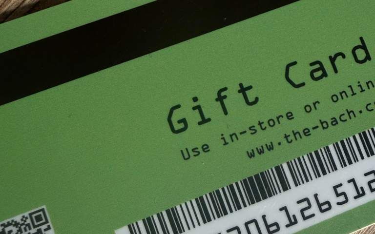The Bach gift card